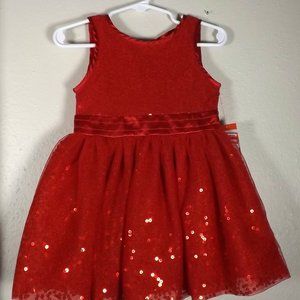 Cat & Jack Red Special Occasion Dress, NWT